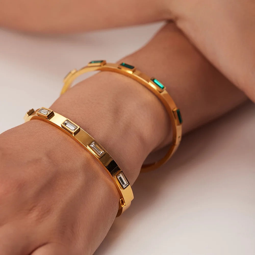 Zircon Clip Bracelet