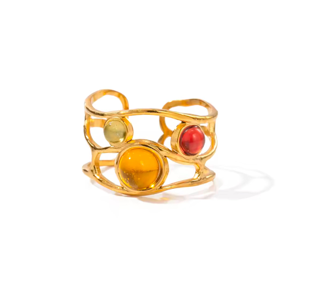 Irregular Birth Stone Ring
