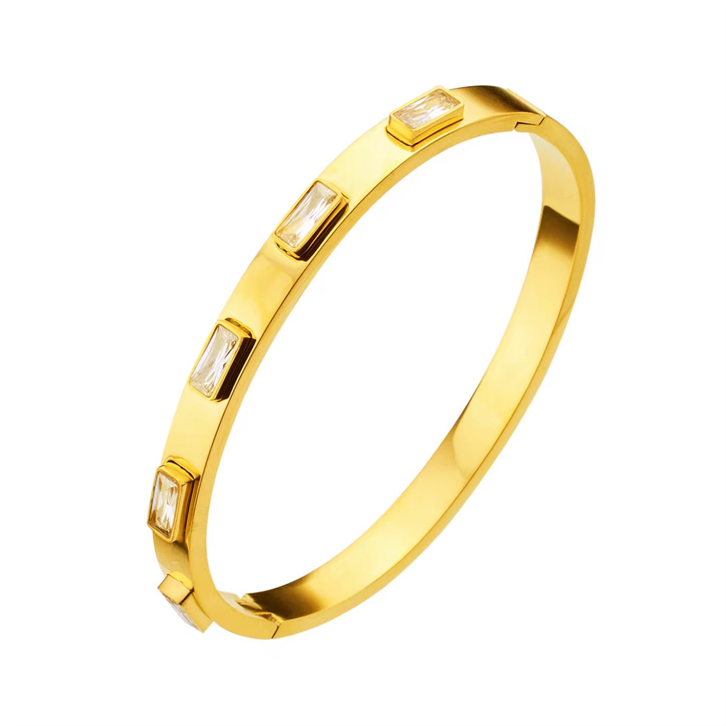 Zircon Clip Bracelet