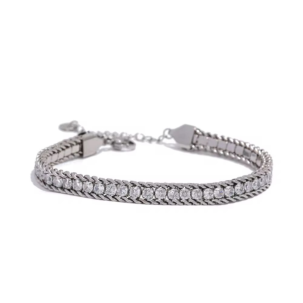 Zirconia Chain Bracelet