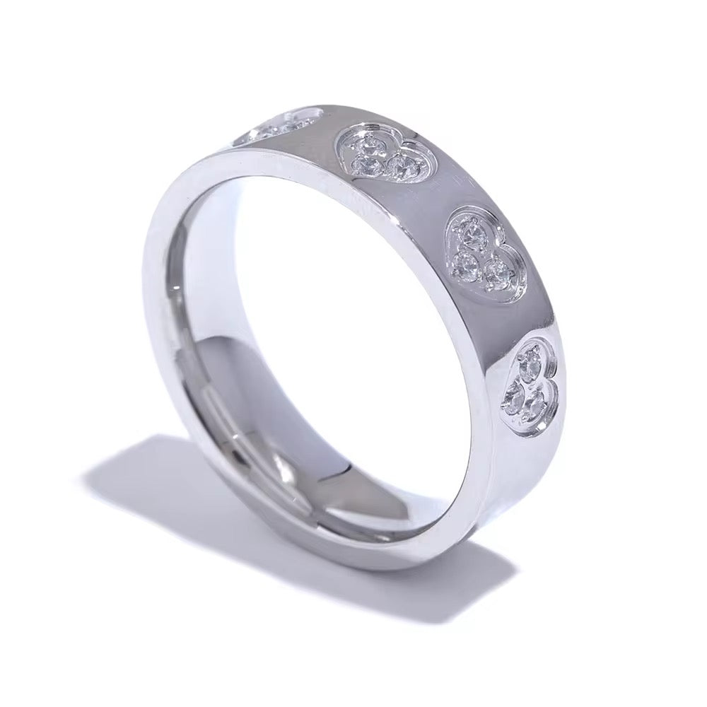 Heart Steel Ring
