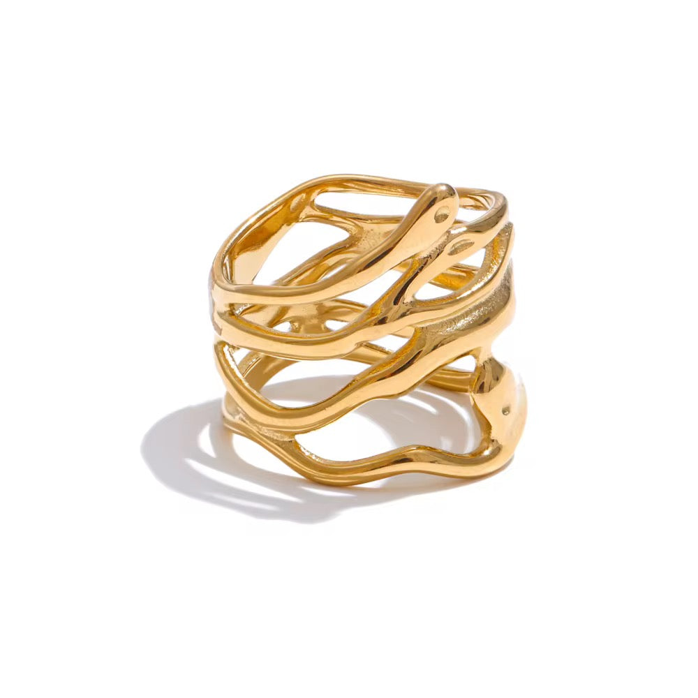 Hollow Geometric Ring