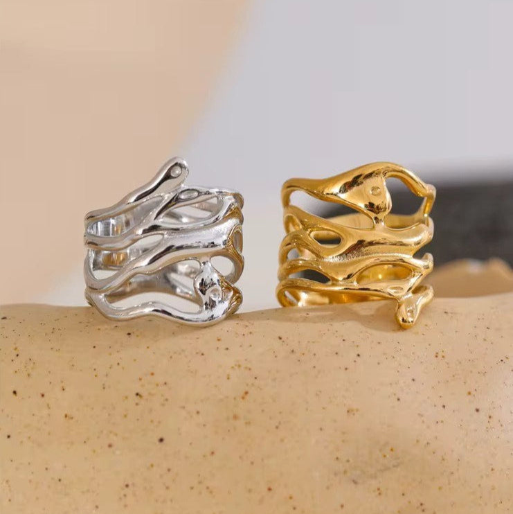 Hollow Geometric Ring