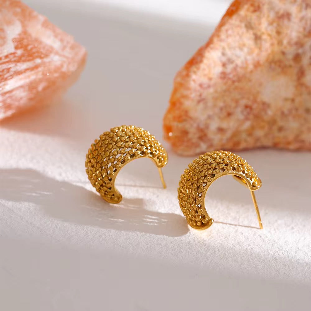 Curved Mesh Earring