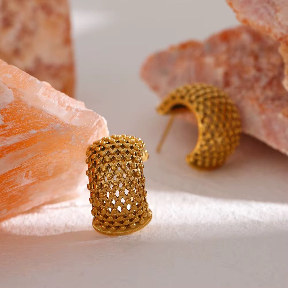 Curved Mesh Earring