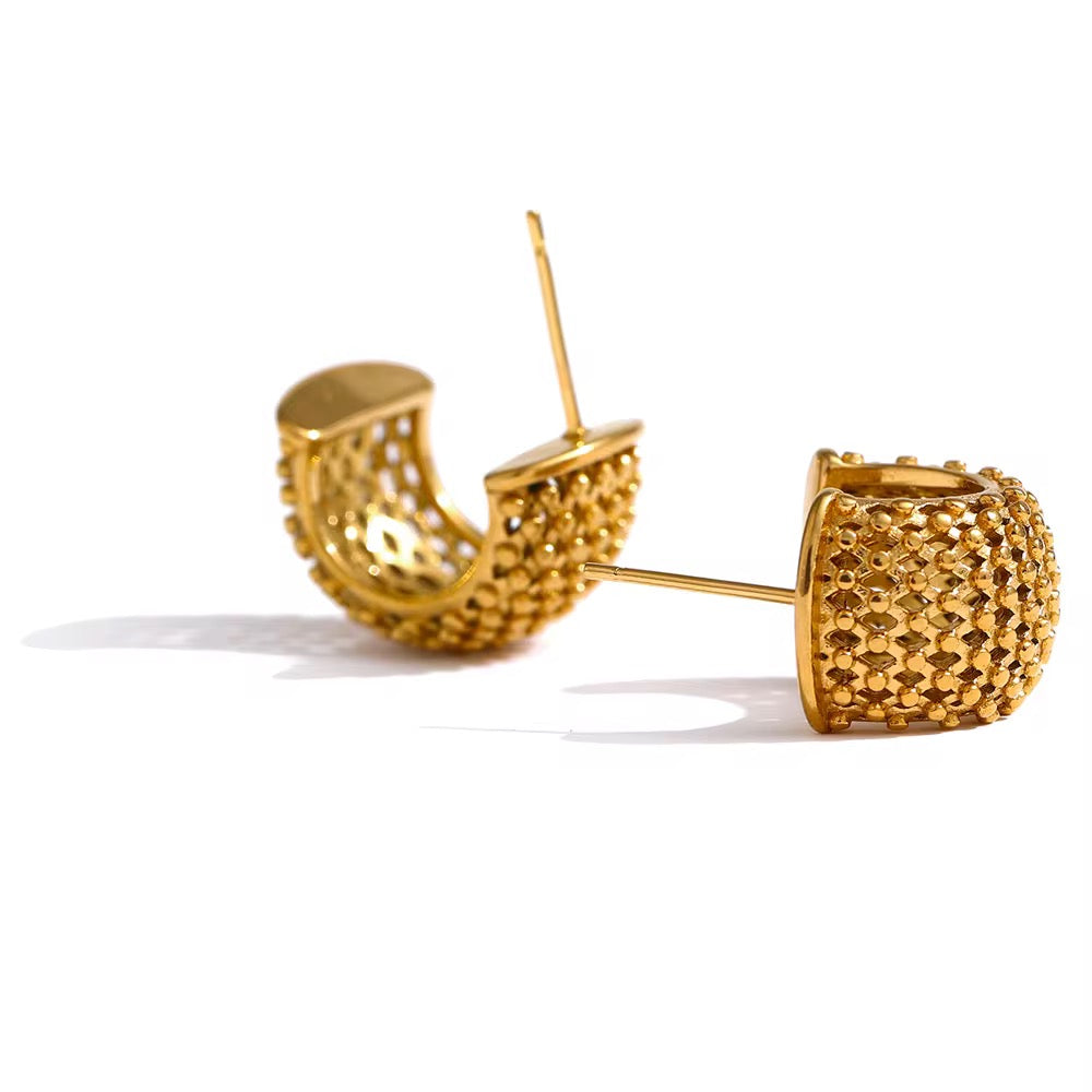 Curved Mesh Earring