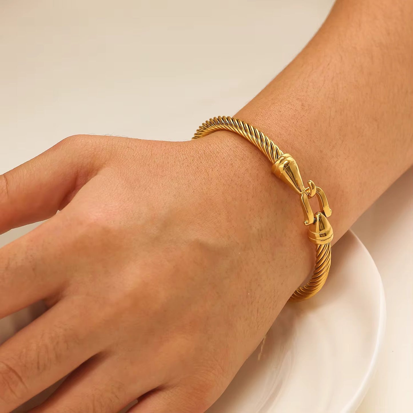 Gold Bangle Bracelet