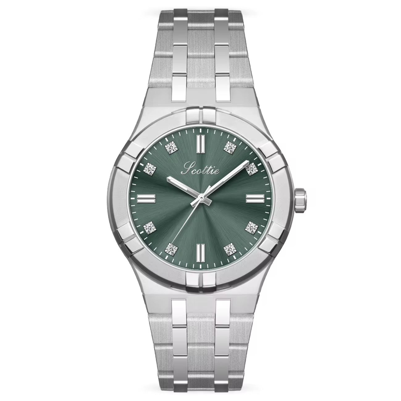 Women Round Face Chain Watch - 30mm
