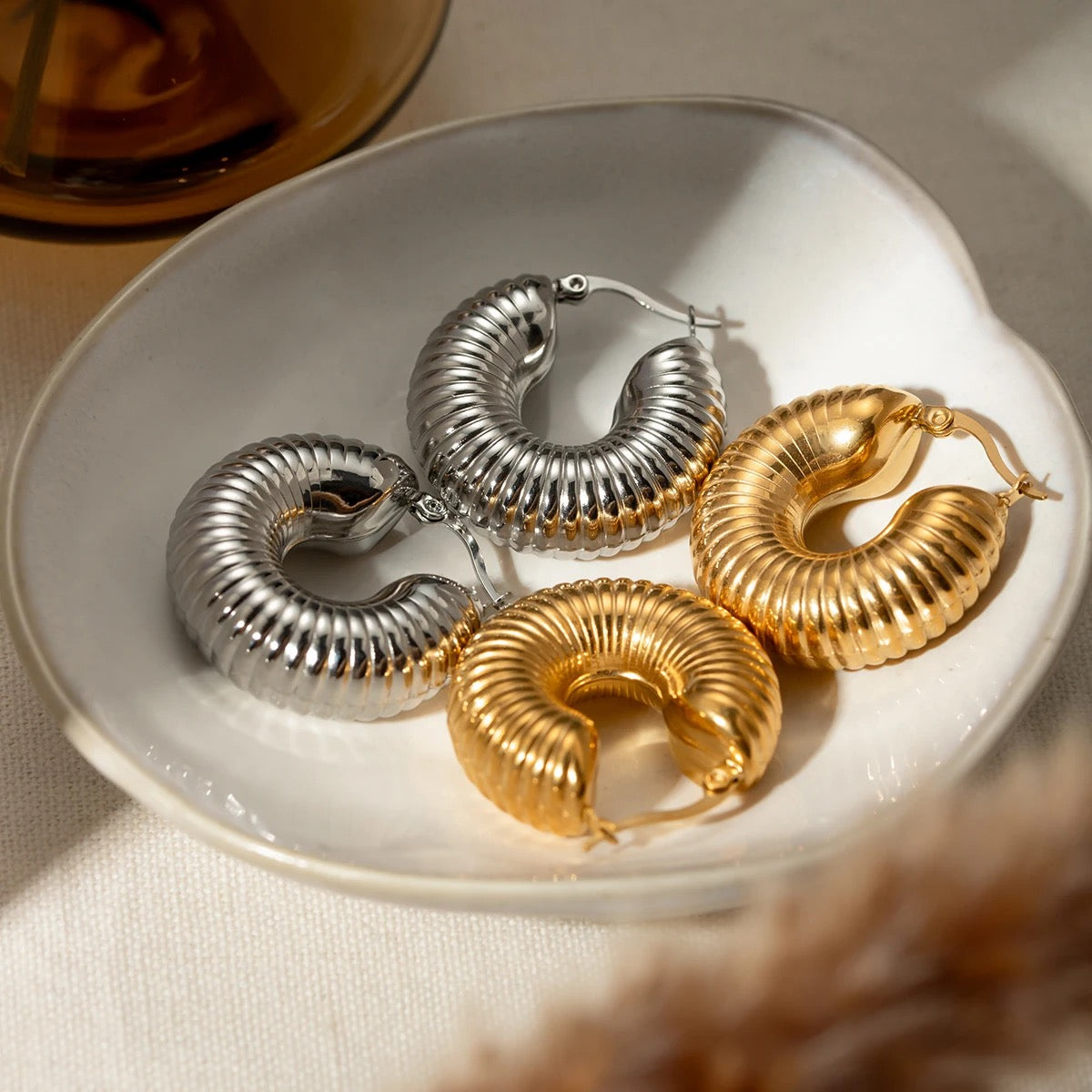 Hollow Hoop Earring