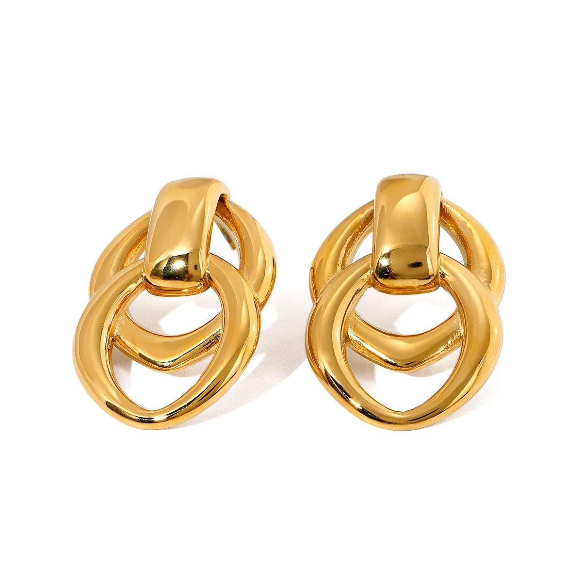 Geometric Overlapping Earring