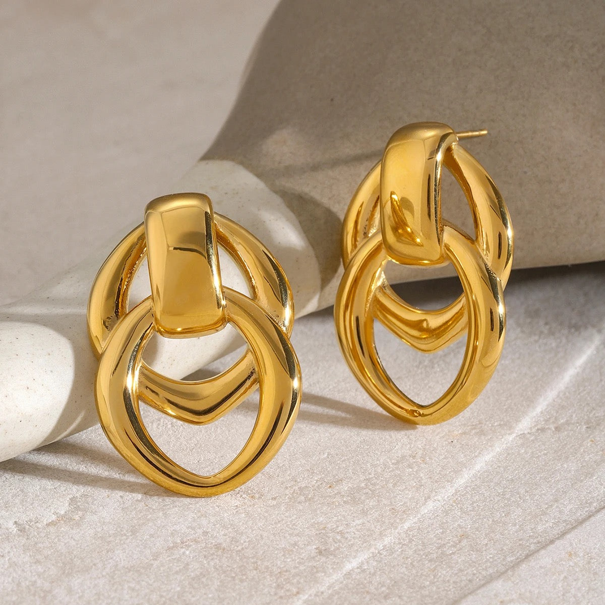 Geometric Overlapping Earring