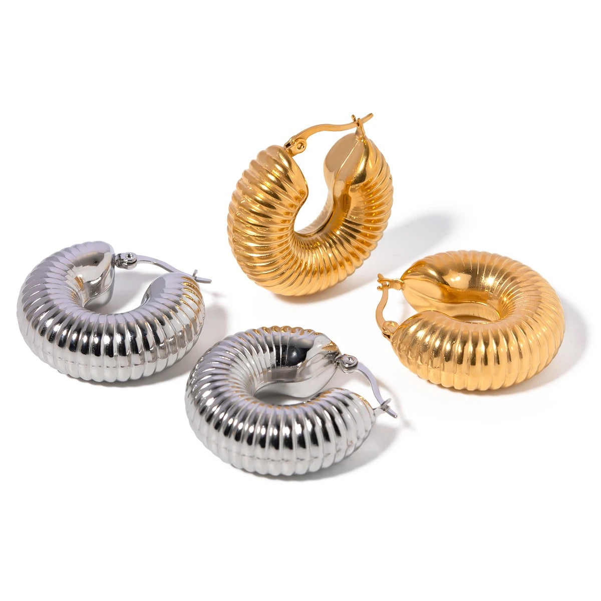 Hollow Hoop Earring