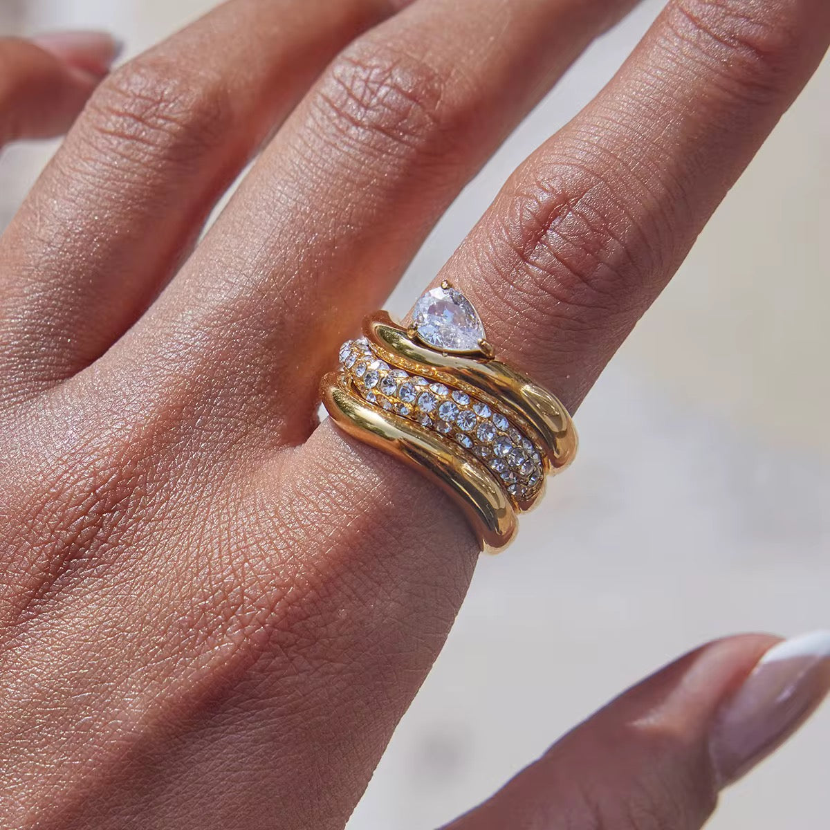 Irregular Stainless Steel Rings