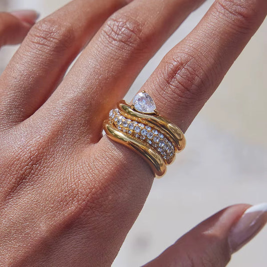 Irregular Stainless Steel Rings