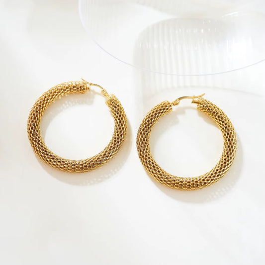 Mesh Hoop Earring