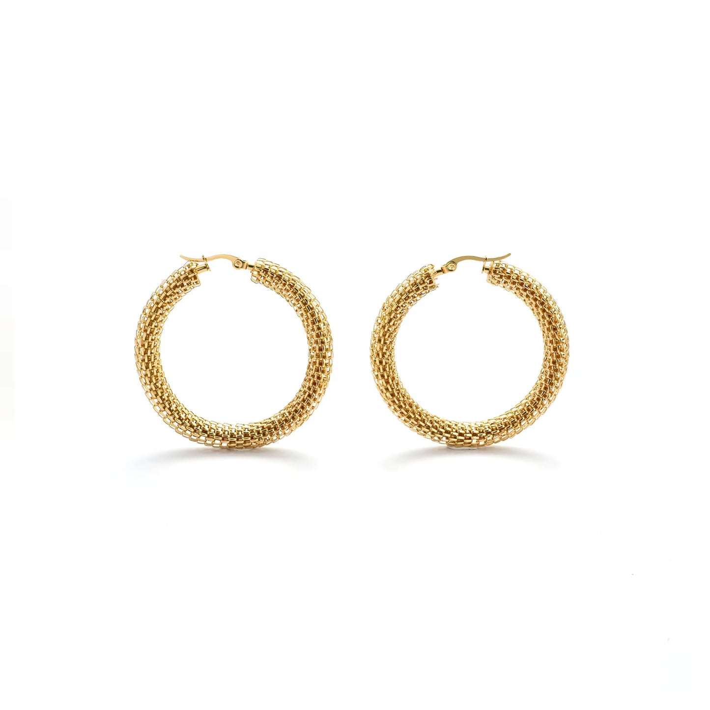 Mesh Hoop Earring
