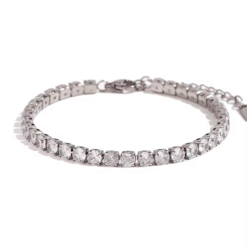 Square Tennis Bracelet