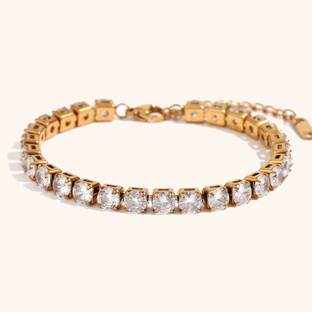 Square Tennis Bracelet
