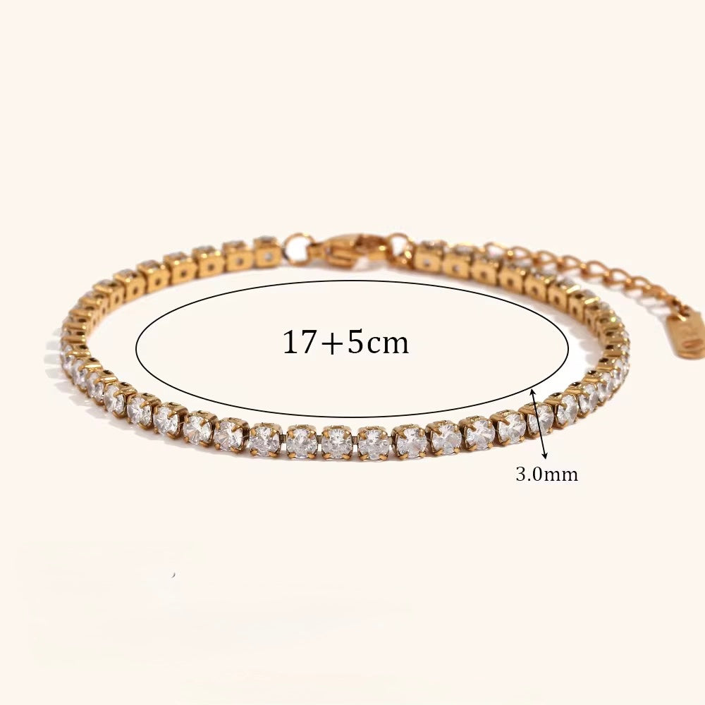 Square Tennis Bracelet