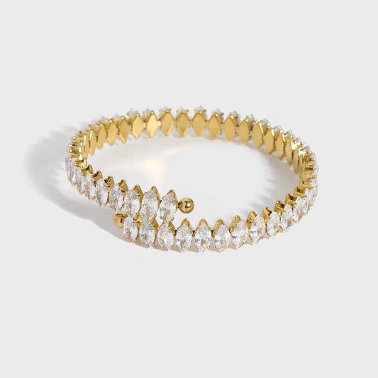 Swirl Zircon Bracelet