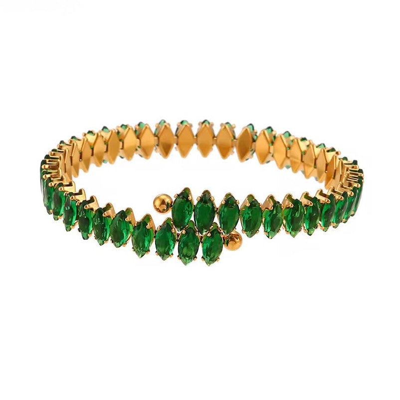 Swirl Zircon Bracelet