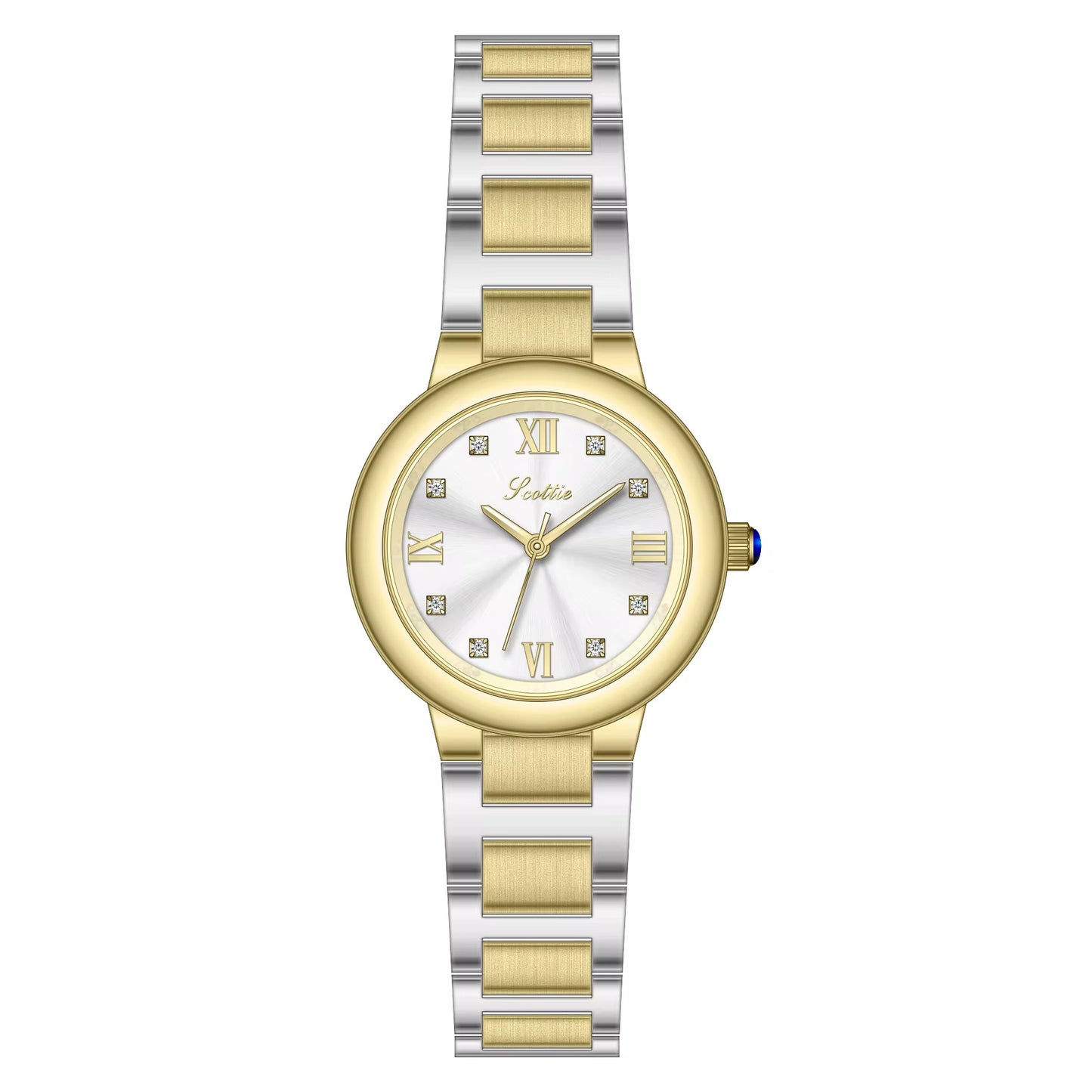 Round Face Women Quartz Watch - 28mm
