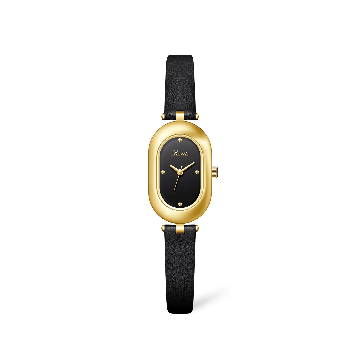 Women Leather Oval Watches - 32.5mm