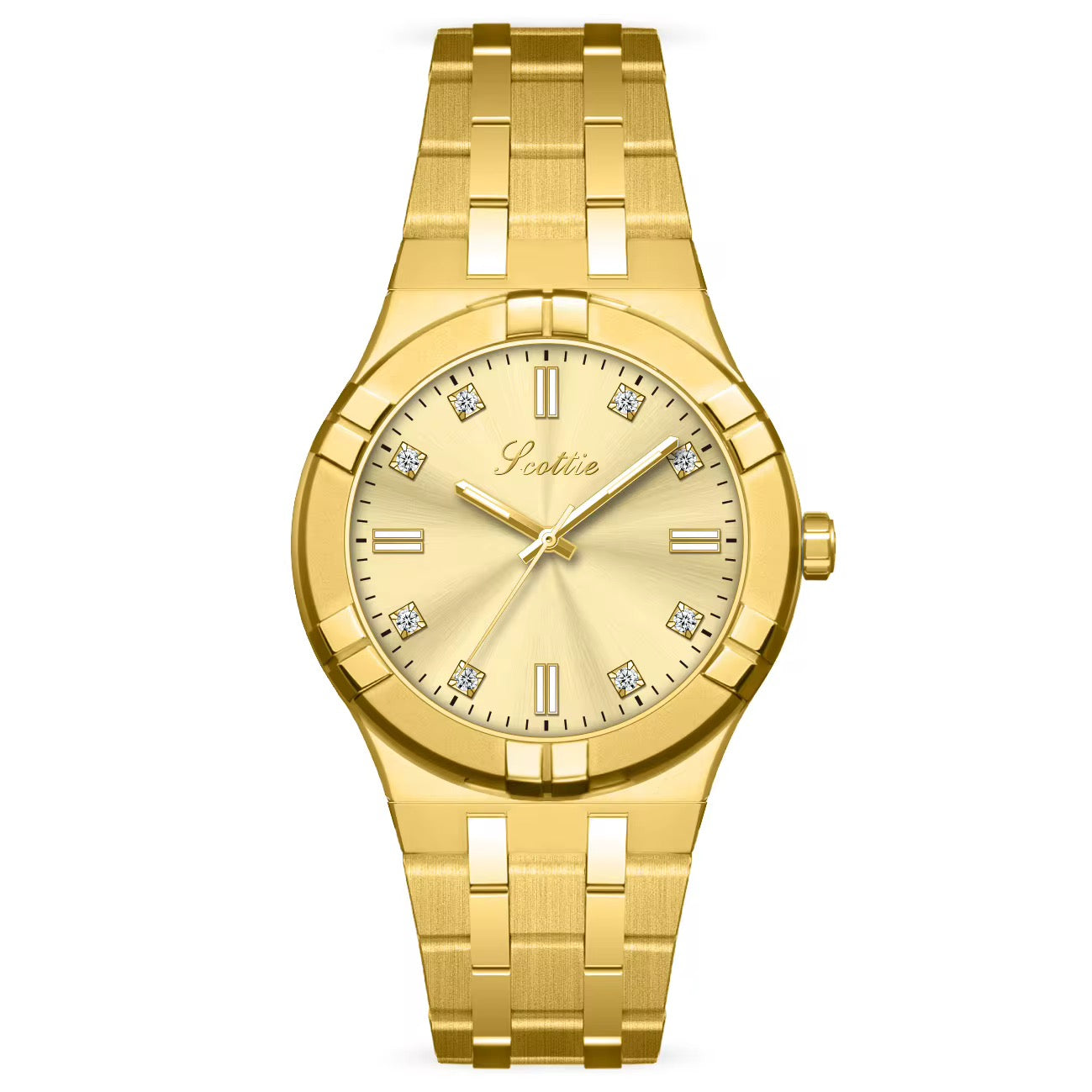 Women Round Face Chain Watch - 30mm