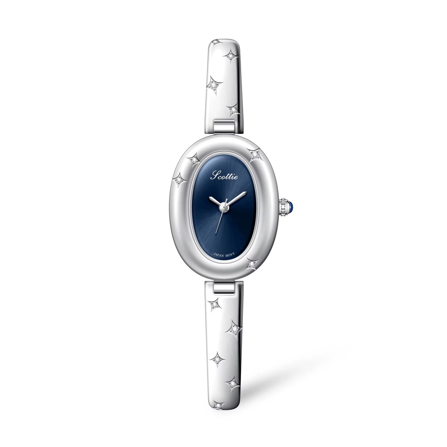 Women Oval Stainless Steel Watch - 24mm