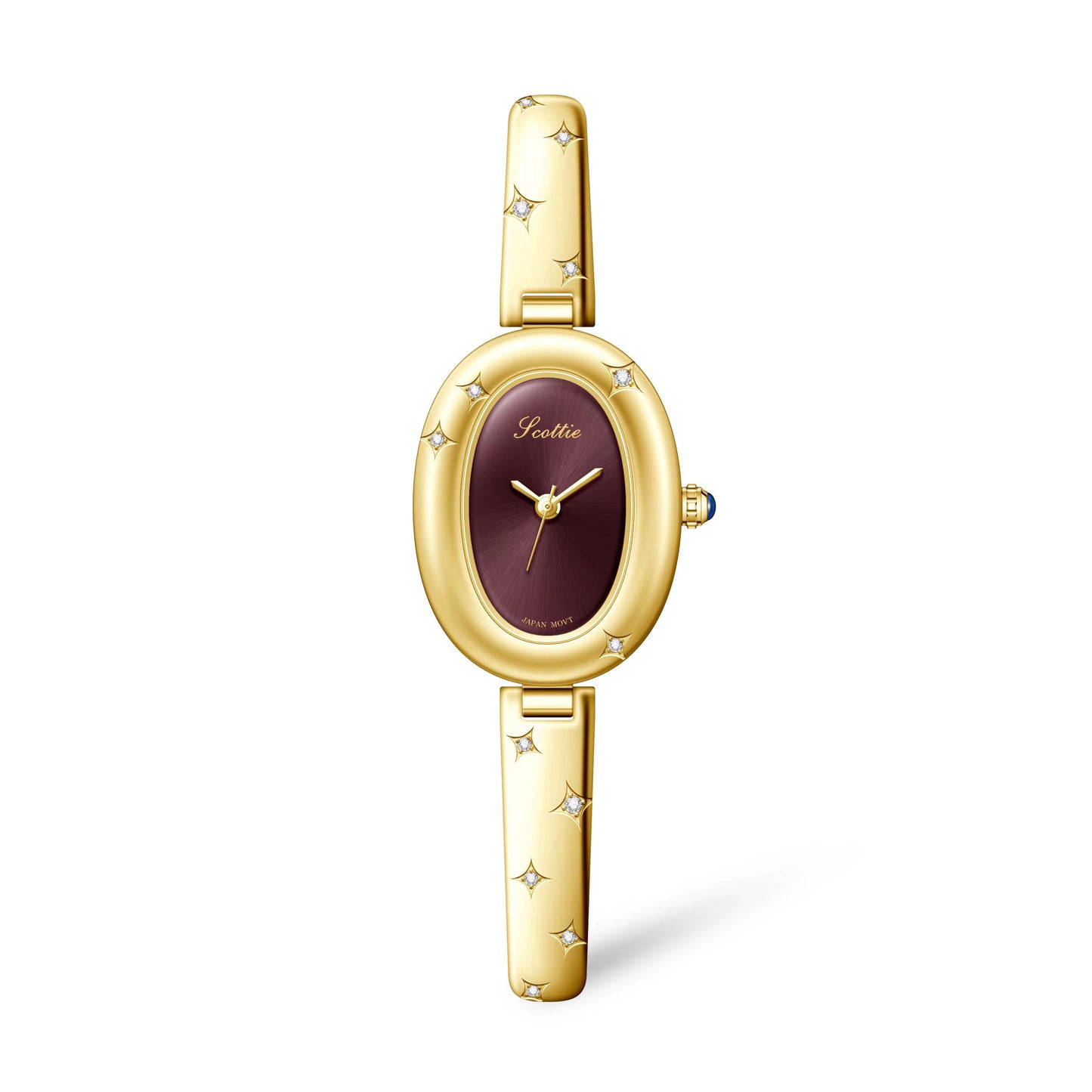 Women Oval Stainless Steel Watch - 24mm