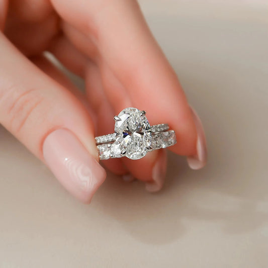 2.0ct Stering Silver - Oval Cut Ring