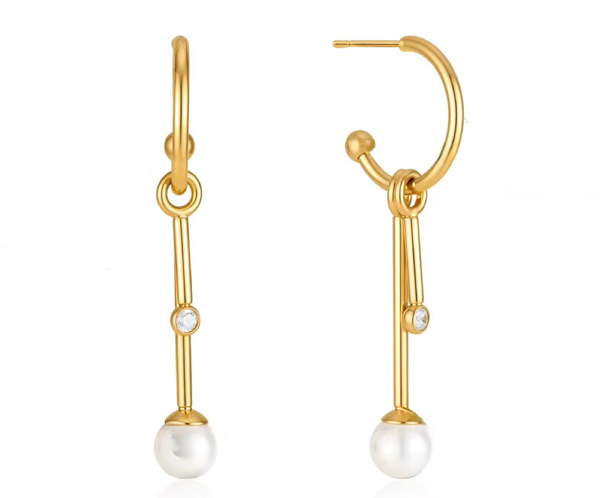 Pearl Detachable Tassel Earring