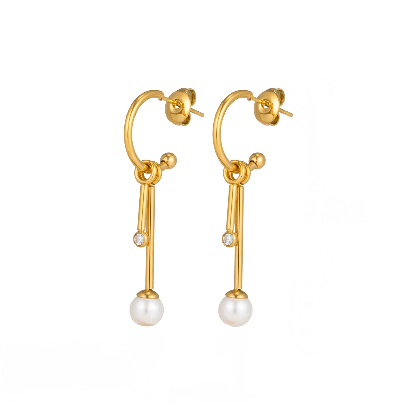 Pearl Detachable Tassel Earring
