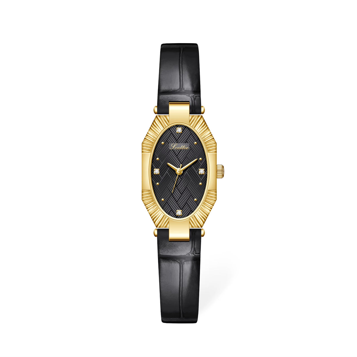 Women Leather Octagon Watch - 30mm