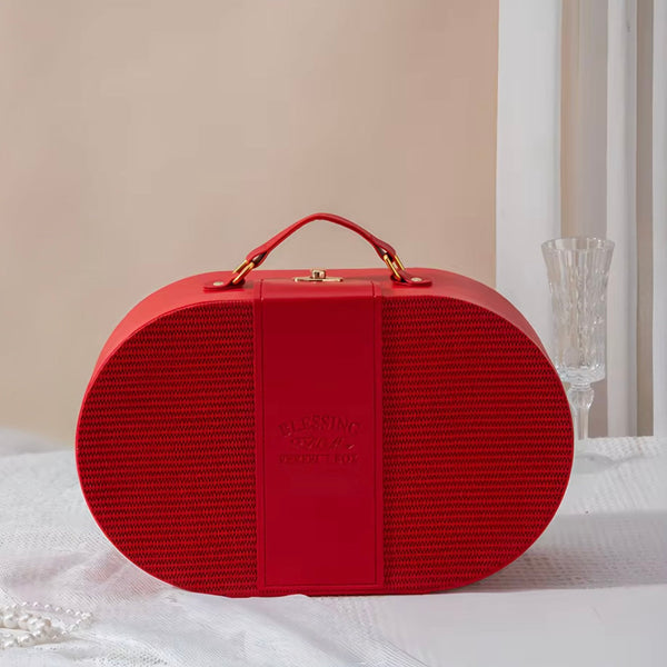 Oval Gift Box - Red