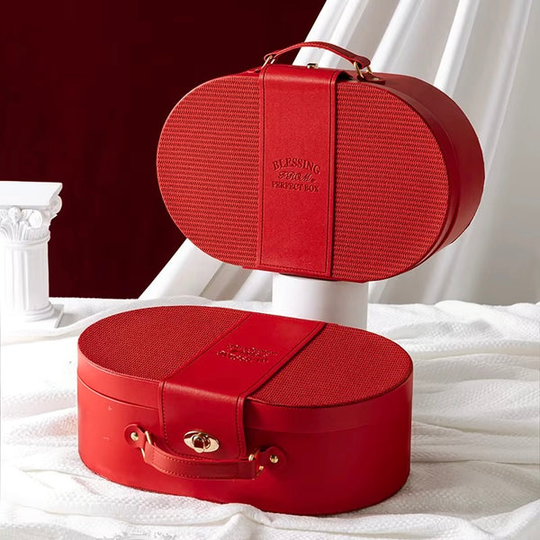 Oval Gift Box - Red