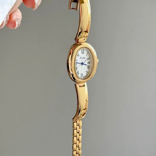 Women Oval Stainless Steel Watch - 24mm