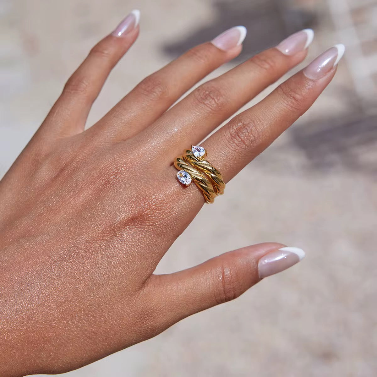 Irregular Stainless Steel Rings