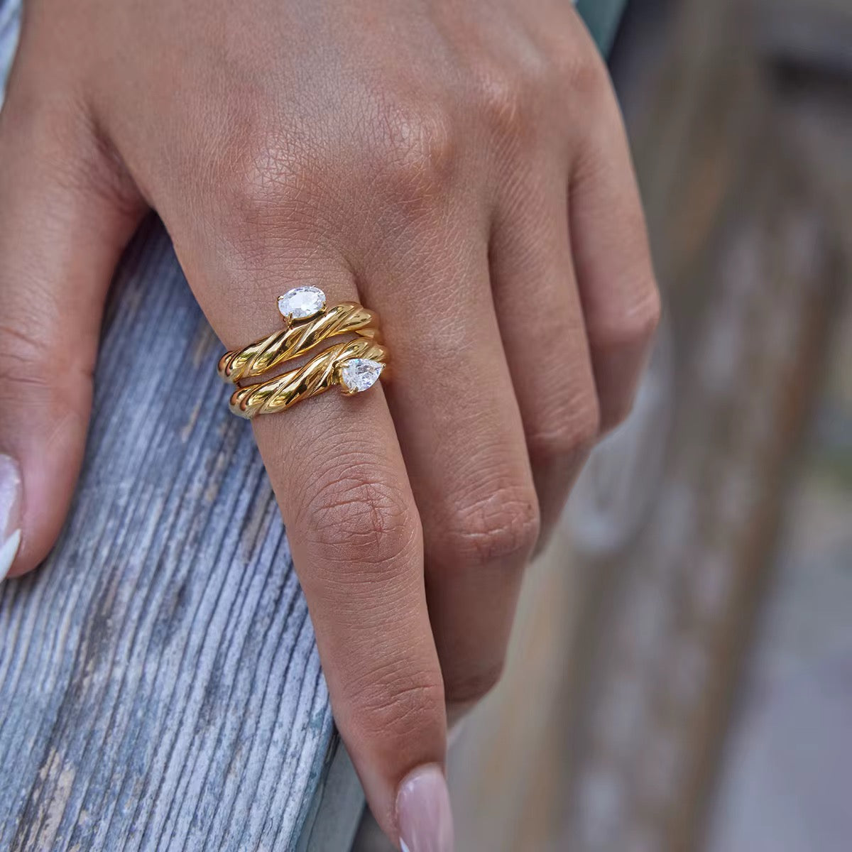 Irregular Stainless Steel Rings