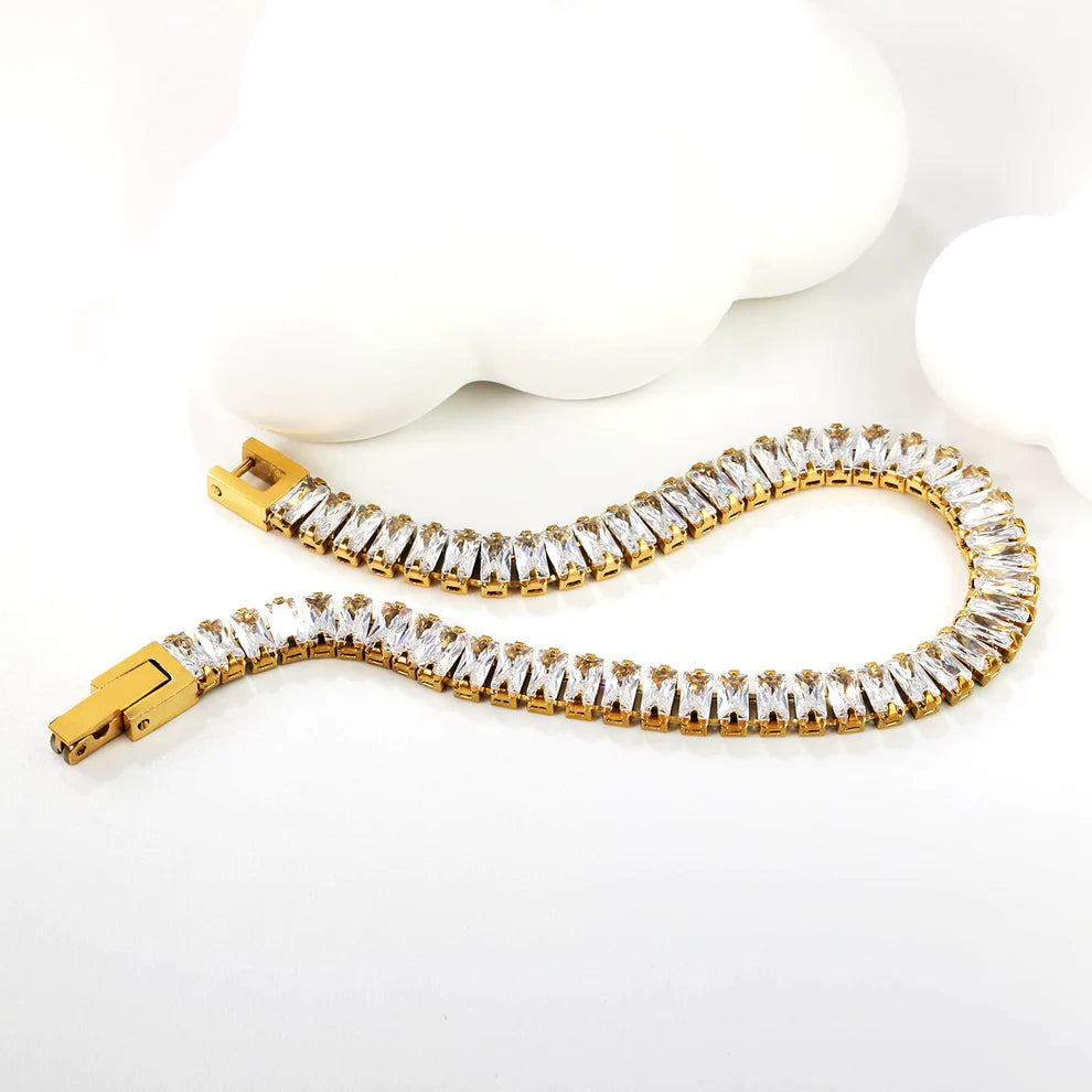 Rectangle Tennis Bracelet