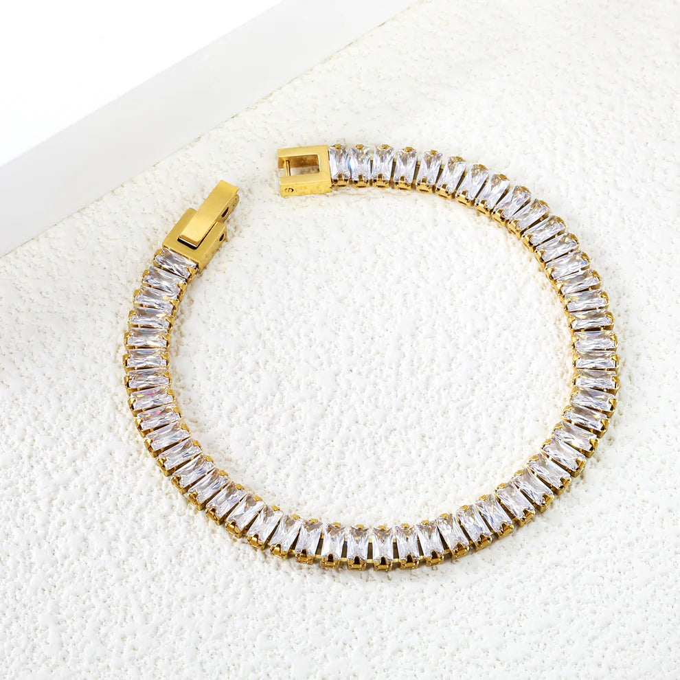 Rectangle Tennis Bracelet