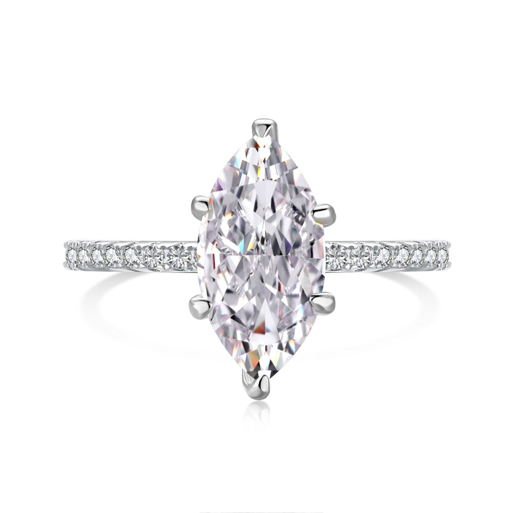 1.5ct Sterling Silver Marquise Cut - Silver