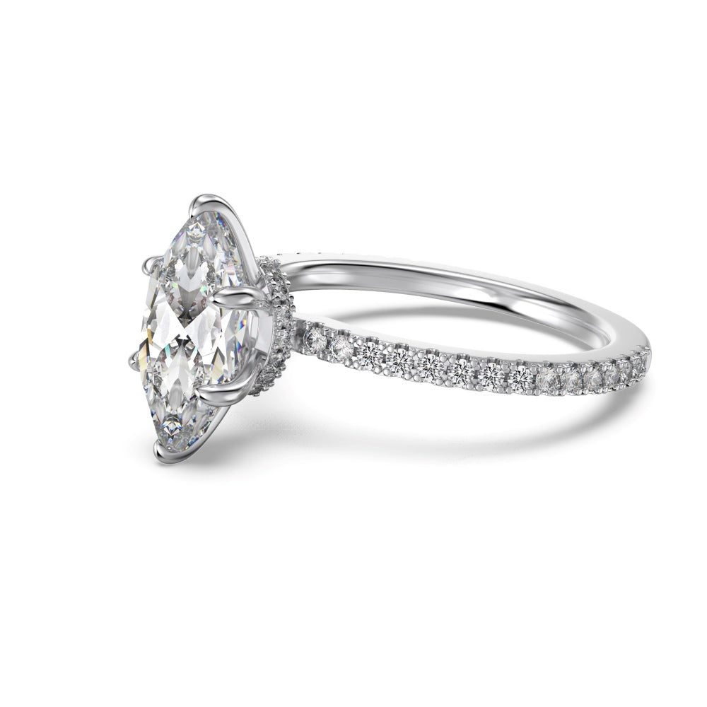 1.5ct Sterling Silver Marquise Cut - Silver