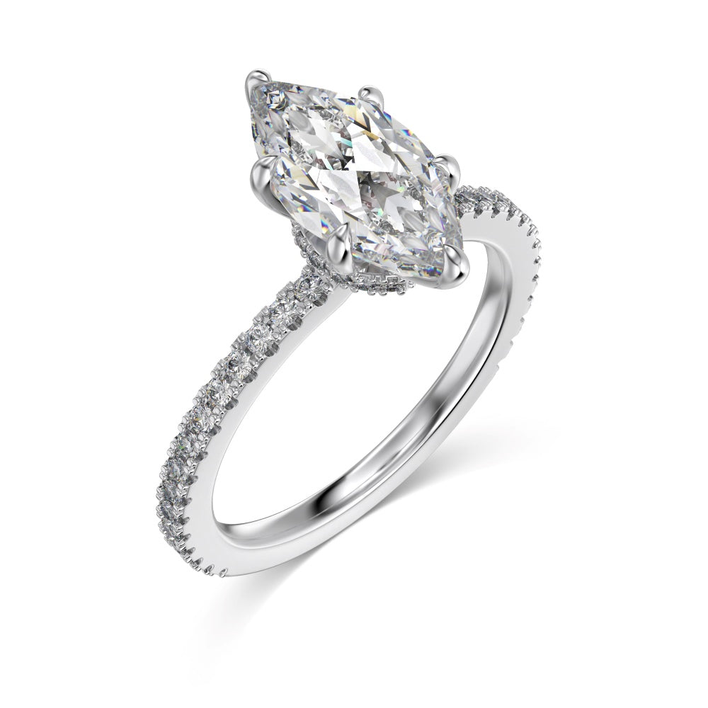 1.5ct Sterling Silver Marquise Cut - Silver