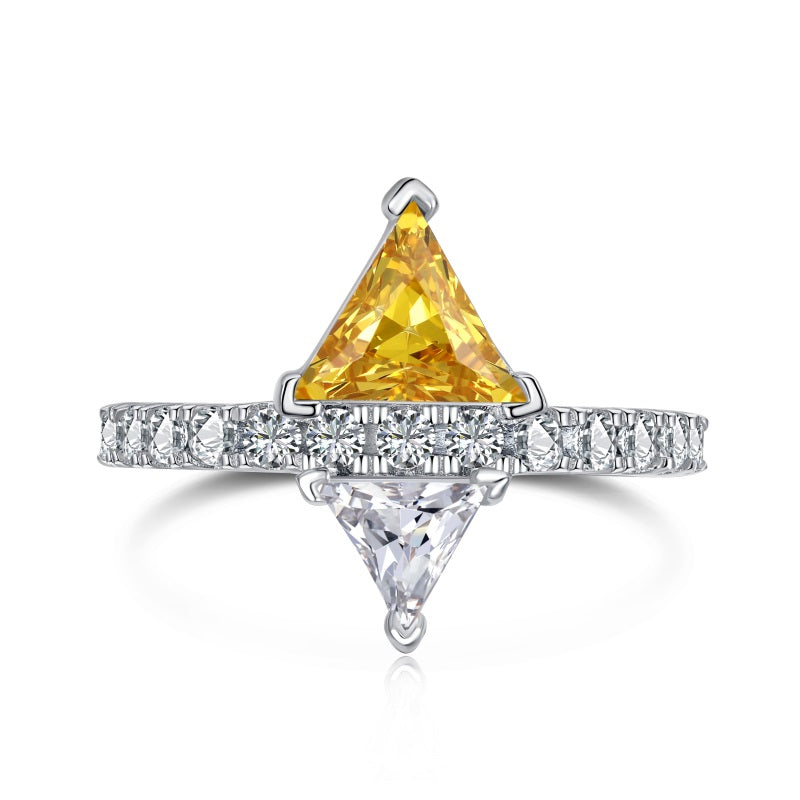 Sterling Silver Radiant Cut - Yuki Ring