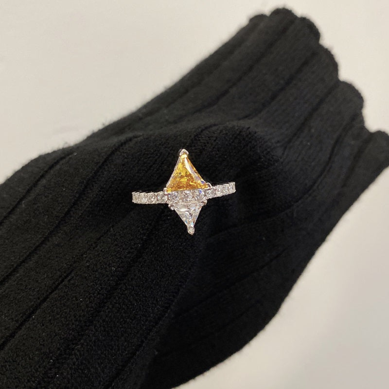 Sterling Silver Radiant Cut - Yuki Ring