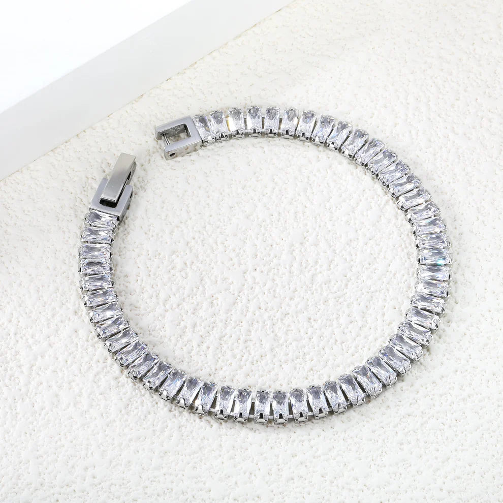 Rectangle Tennis Bracelet